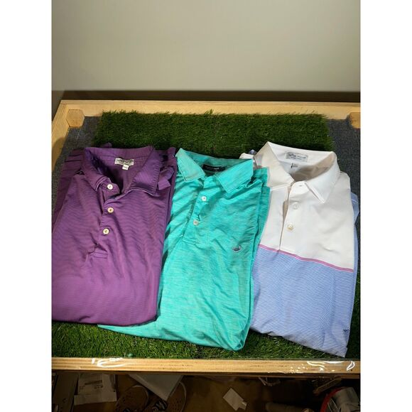 Southern Marsh, Peter Millar Bundle of 3 Polos Size Large - Picture 1 of 8